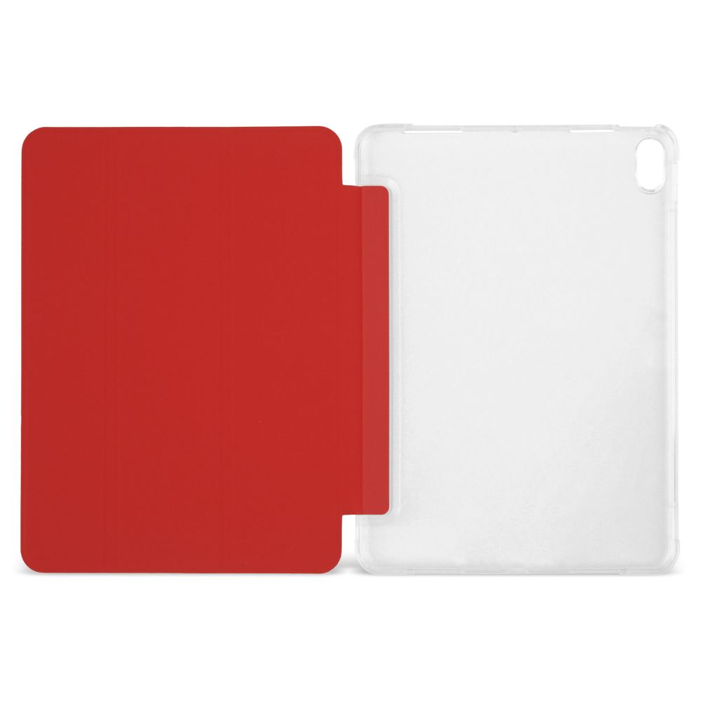 Husă magnetică cu spate transparent și colțuri întărite iPad Air 4 10.9 inch - Roșu