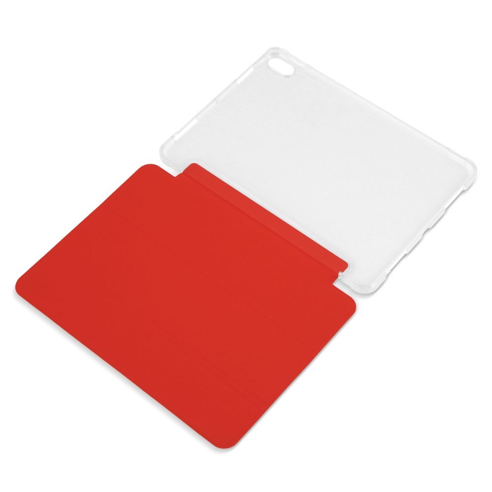 Husă magnetică cu spate transparent și colțuri întărite iPad Air 4 10.9 inch - Roșu