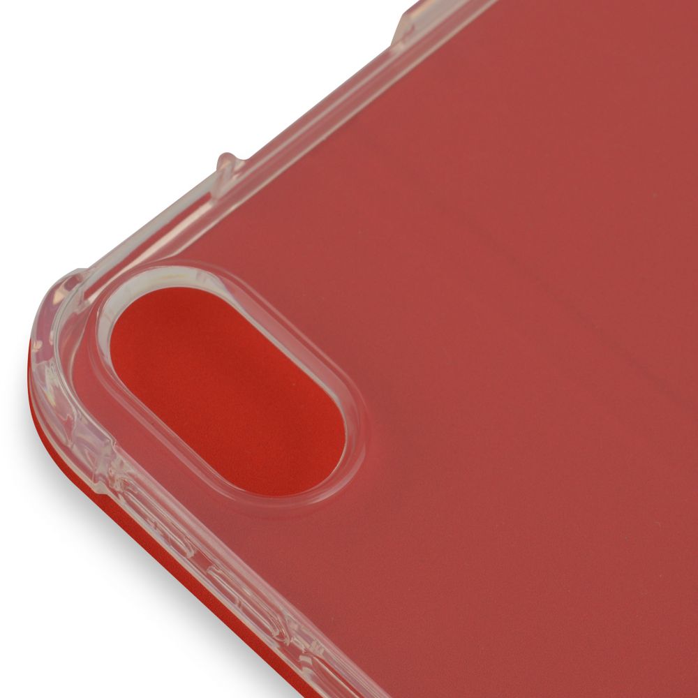 Husă magnetică cu spate transparent și colțuri întărite iPad Air 4 10.9 inch - Roșu