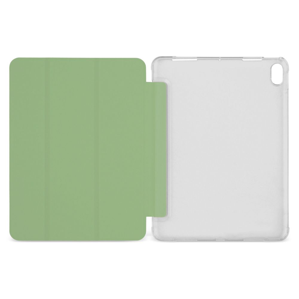 Husă magnetică cu spate transparent și colțuri întărite iPad Air 4 10.9 inch - Matcha Green