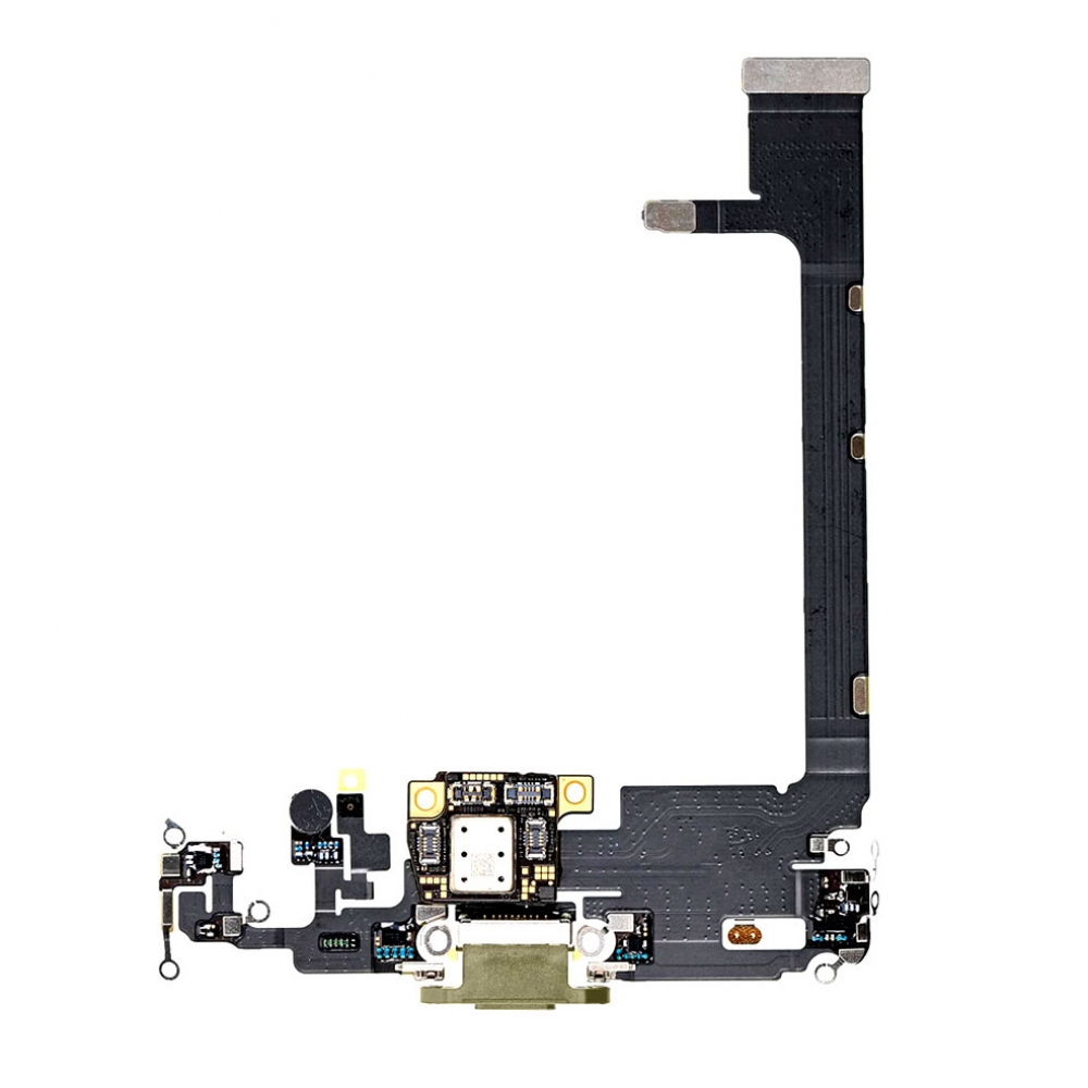 Port incarcare Lightning cu flex si microfon iPhone 11 Pro Max, Gold