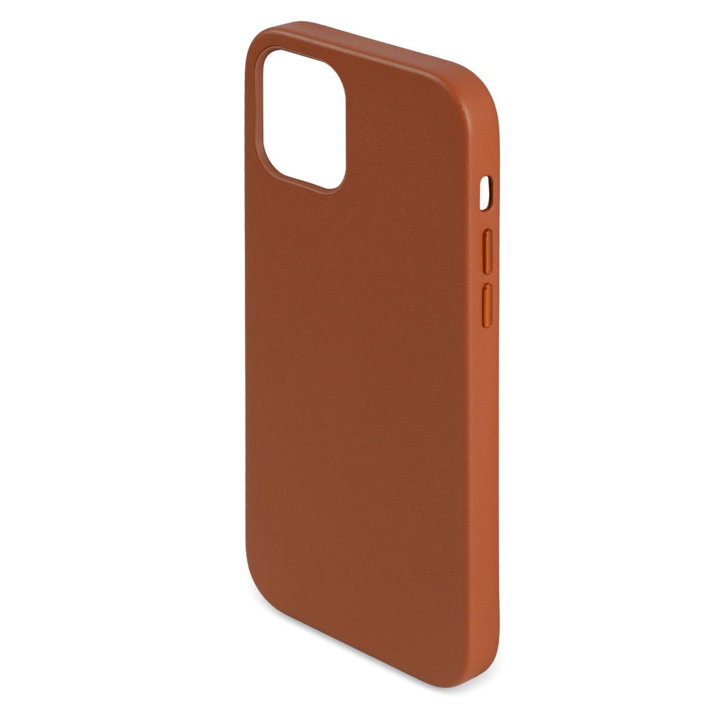 Husă din piele naturală cu MagSafe Apple iPhone 12 mini, Maro