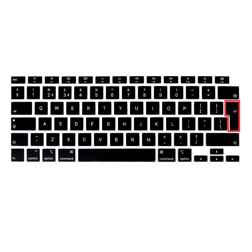 Folie de protectie pentru tastatura MacBook Air A2179, A2337, Negru, Layout UK