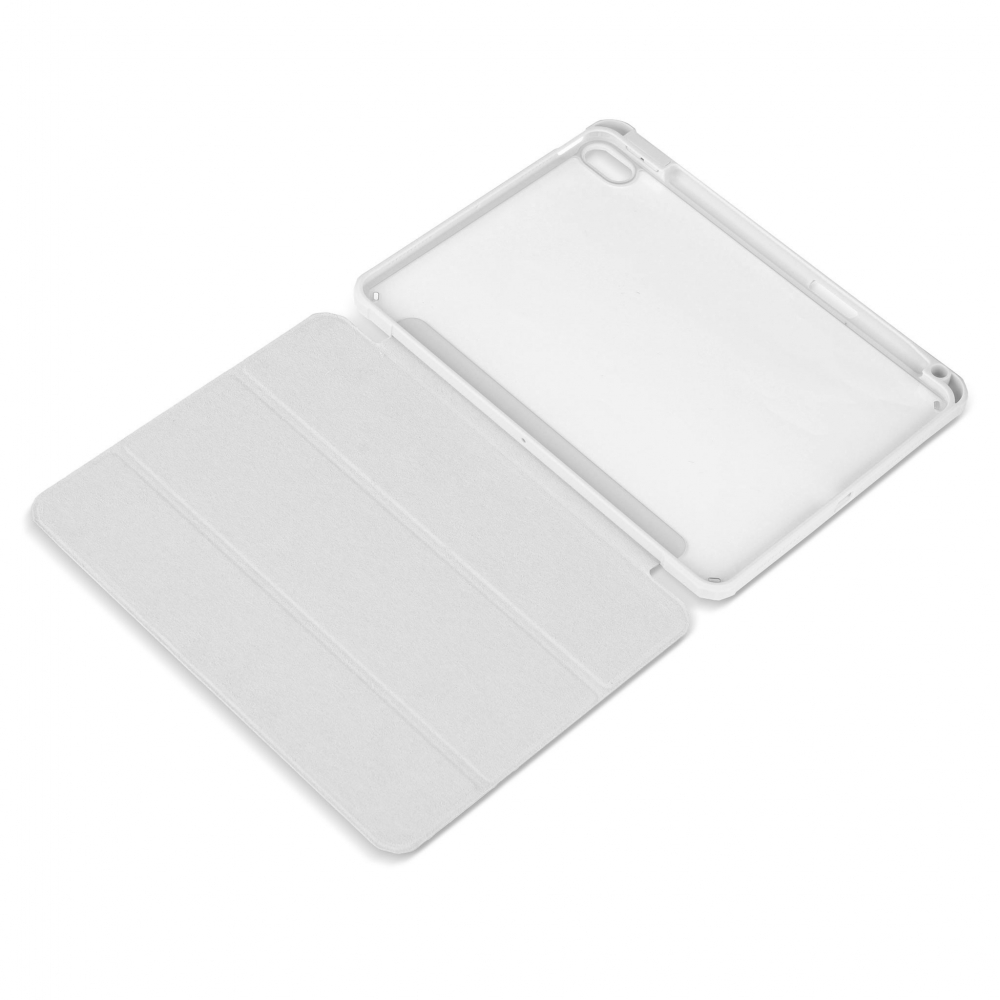 Husa magnetica cu spate acrilic, colturi intarite si suport Stylus iPad Air 4 10.9 Gri