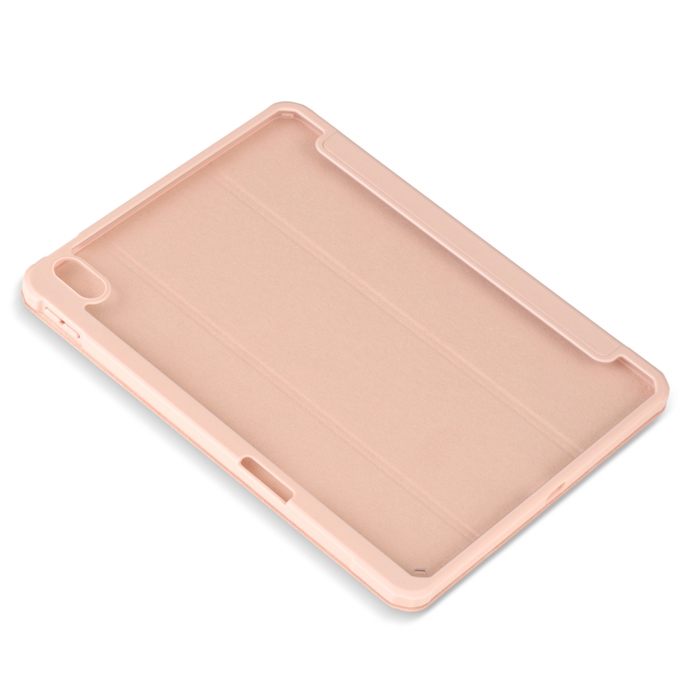 Husa magnetica cu spate acrilic, colturi intarite si suport Stylus iPad Air 4 10.9 Roz