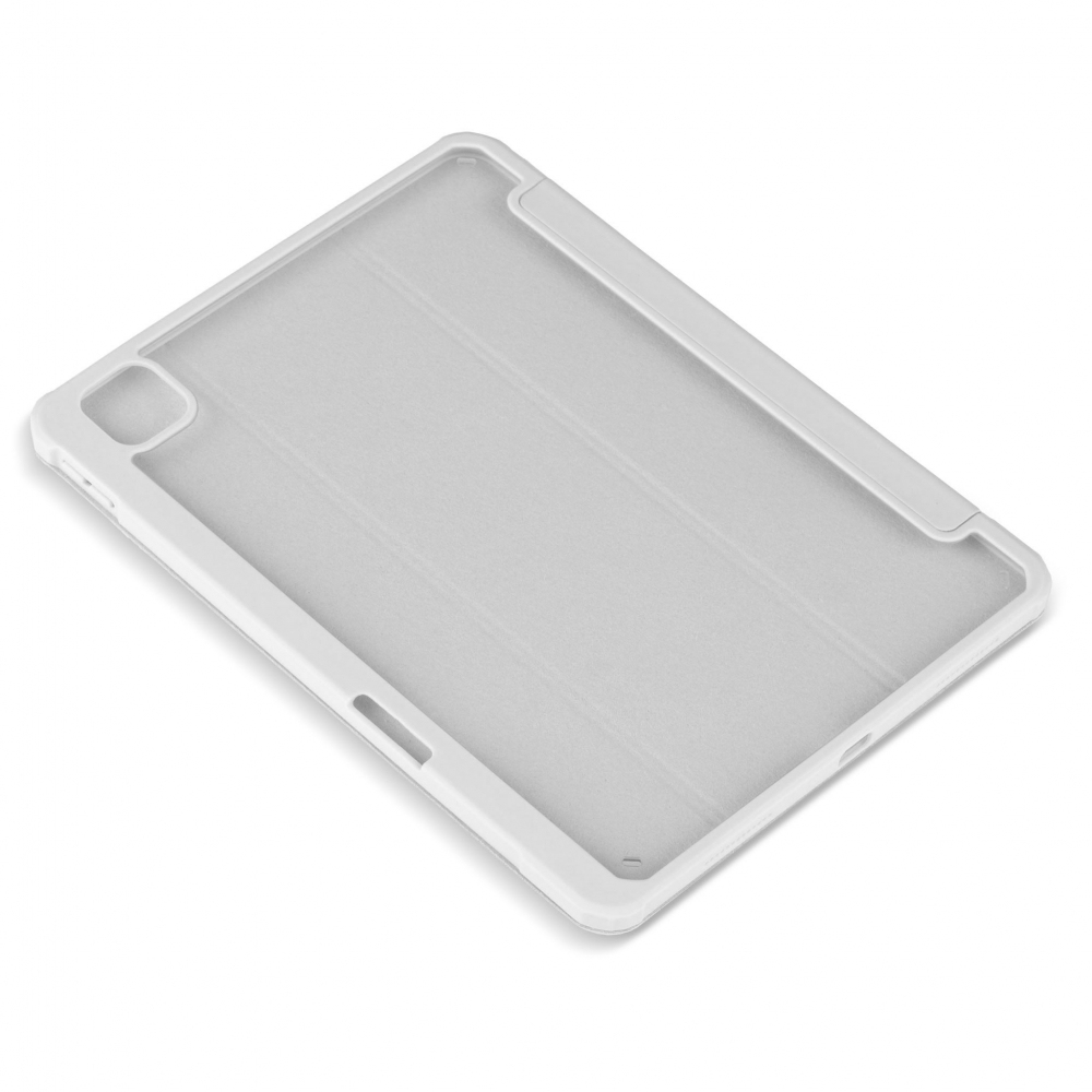 Husă magnetică cu spate acrilic, colțuri întărite și suport Stylus iPad Pro 11 (2020) Gri
