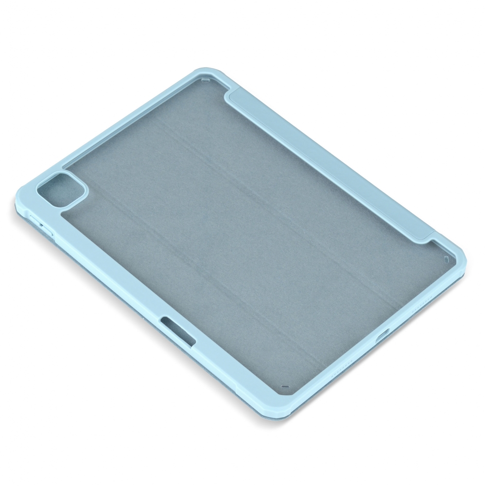 Husă magnetică cu spate acrilic, colțuri întărite și suport Stylus iPad Pro 11 (2021) - Haze Blue