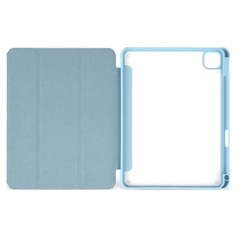 Husă magnetică cu spate acrilic, colțuri întărite și suport Stylus iPad Pro 11 (2021) - Haze Blue