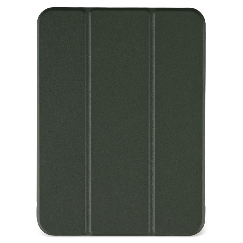 Husă magnetică cu spate acrilic, colțuri întărite și suport Stylus iPad mini 6, Army Green
