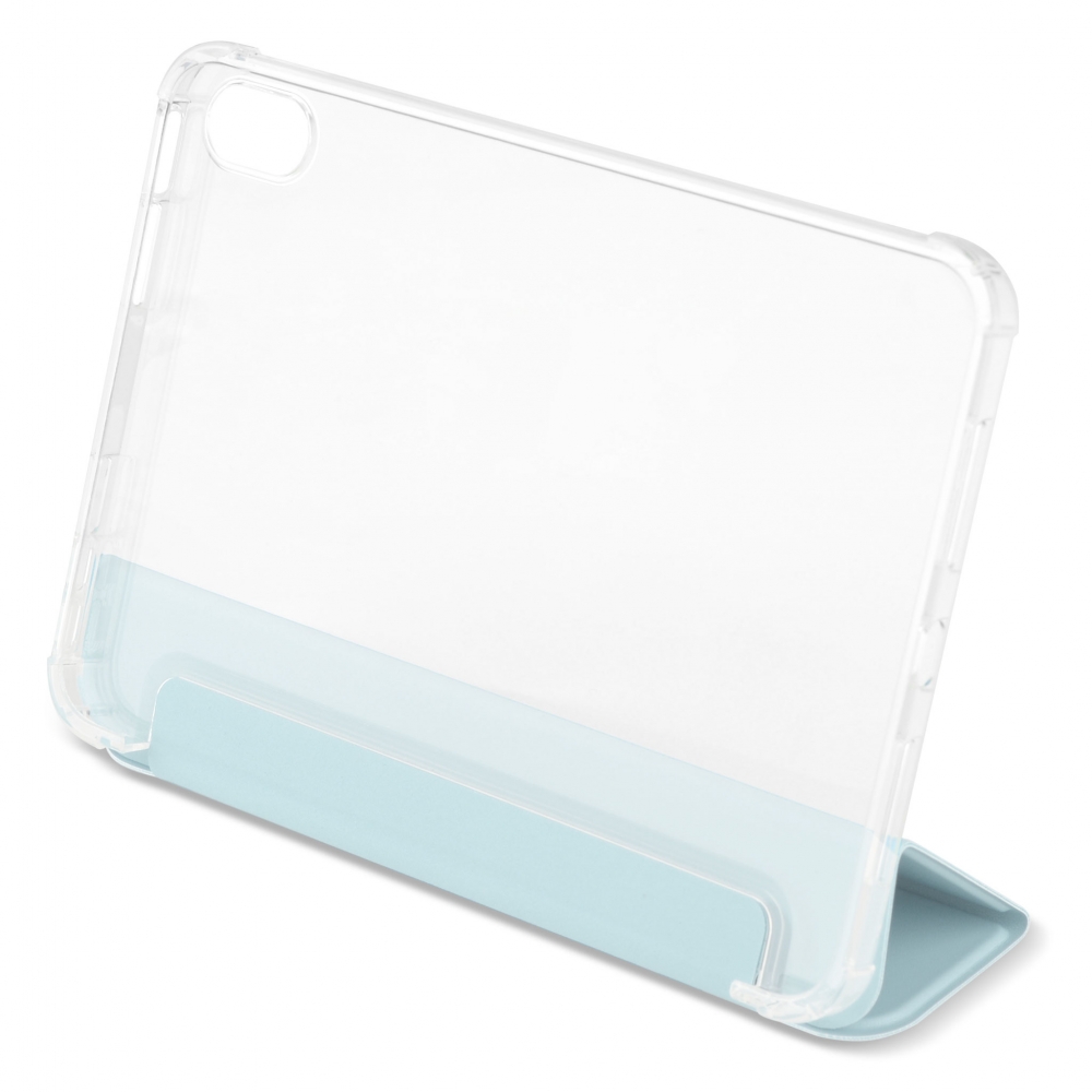 Husa magnetica spate transparent colturi intarite iPad mini 6, Ice Blue