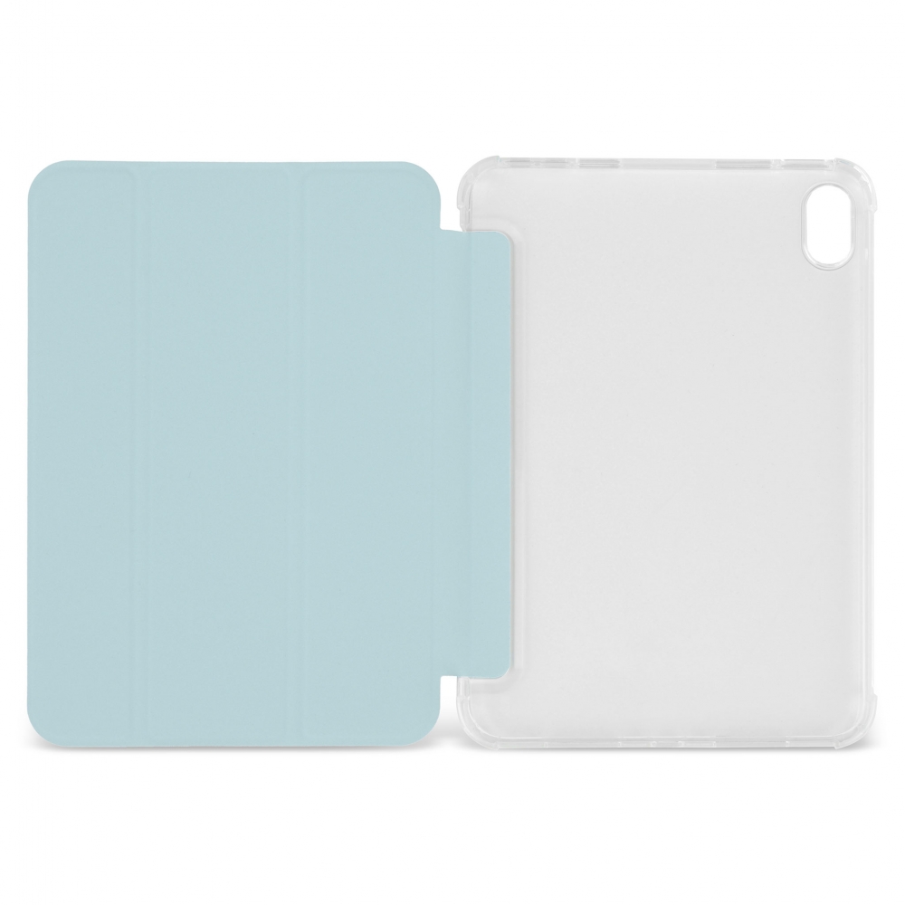 Husa magnetica spate transparent colturi intarite iPad mini 6, Ice Blue