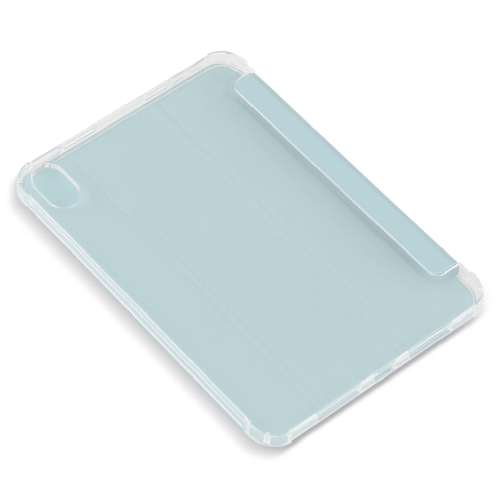 Husa magnetica spate transparent colturi intarite iPad mini 6, Ice Blue