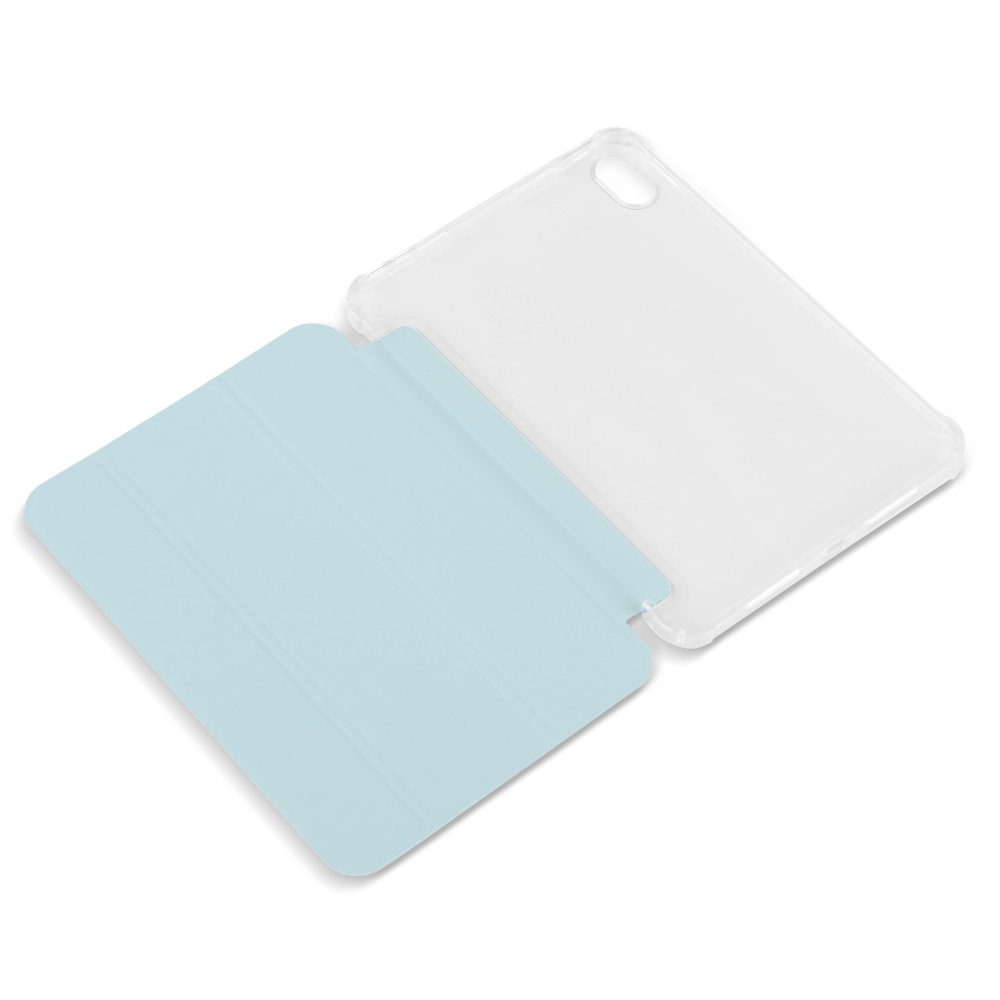 Husa magnetica spate transparent colturi intarite iPad mini 6, Ice Blue