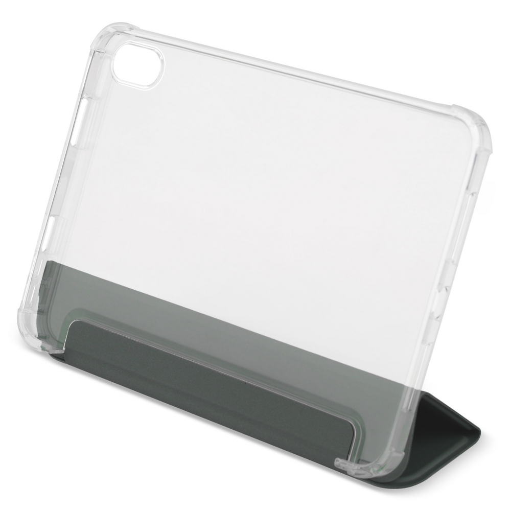 Husă magnetică cu spate transparent și colțuri întărite iPad mini 6, Dark Green