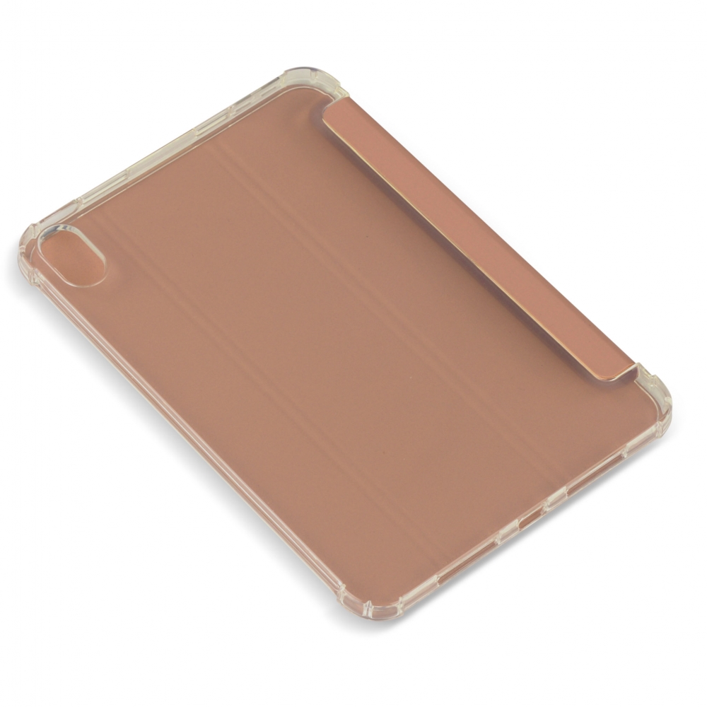Husă magnetică cu spate transparent și colțuri întărite iPad Mini 6, Rose Gold