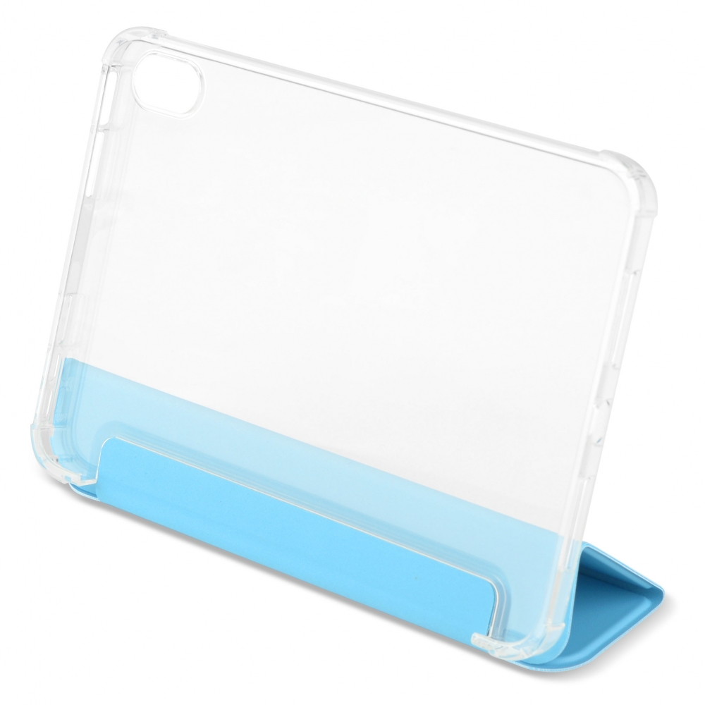 Husă magnetică cu spate transparent și colțuri întărite iPad mini 6, Sky Blue