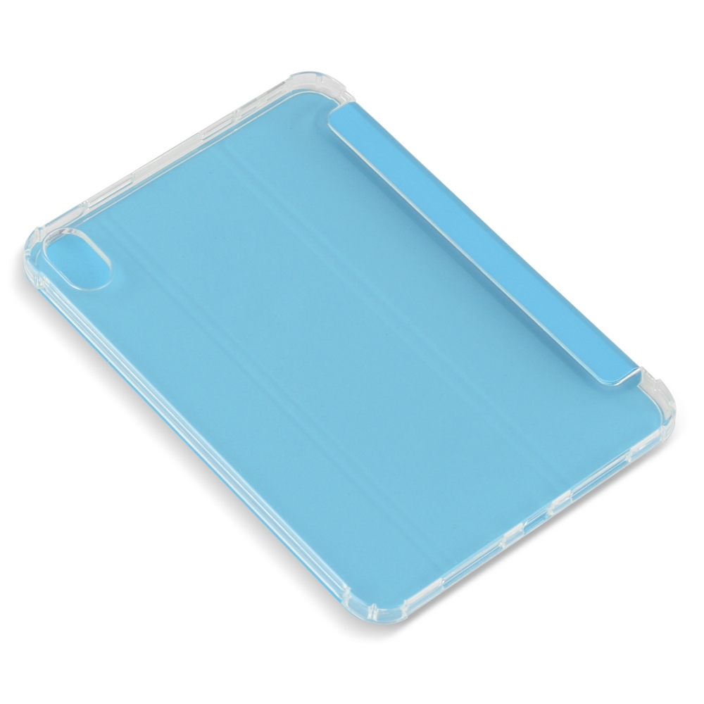 Husă magnetică cu spate transparent și colțuri întărite iPad mini 6, Sky Blue