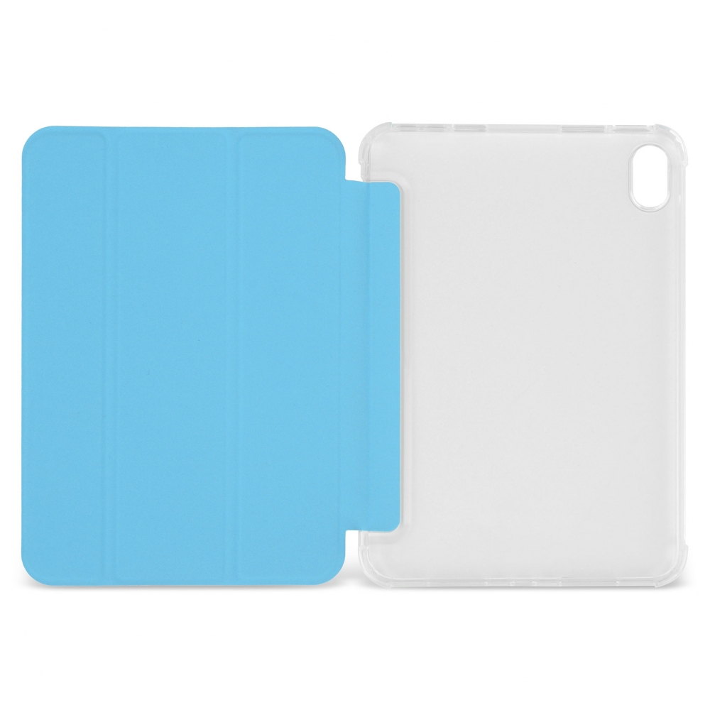 Husă magnetică cu spate transparent și colțuri întărite iPad mini 6, Sky Blue