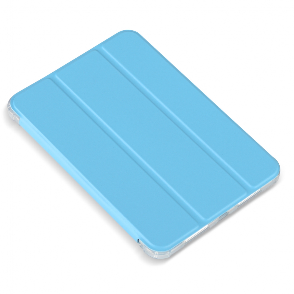 Husă magnetică cu spate transparent și colțuri întărite iPad mini 6, Sky Blue