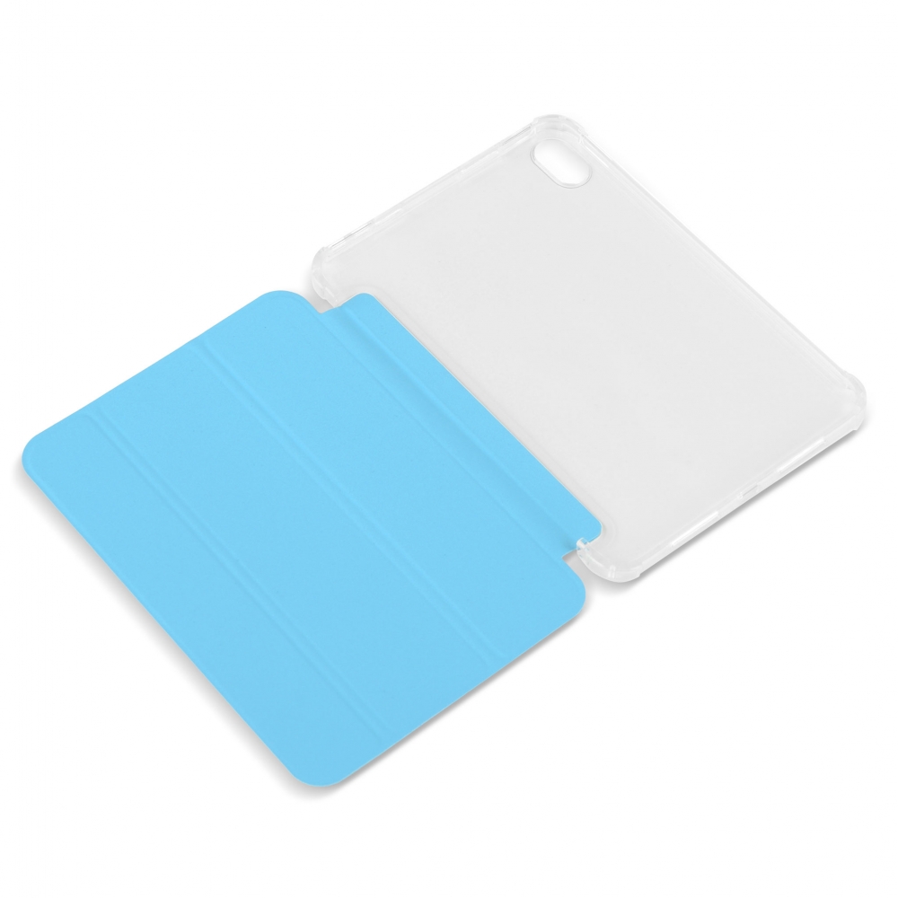 Husă magnetică cu spate transparent și colțuri întărite iPad mini 6, Sky Blue