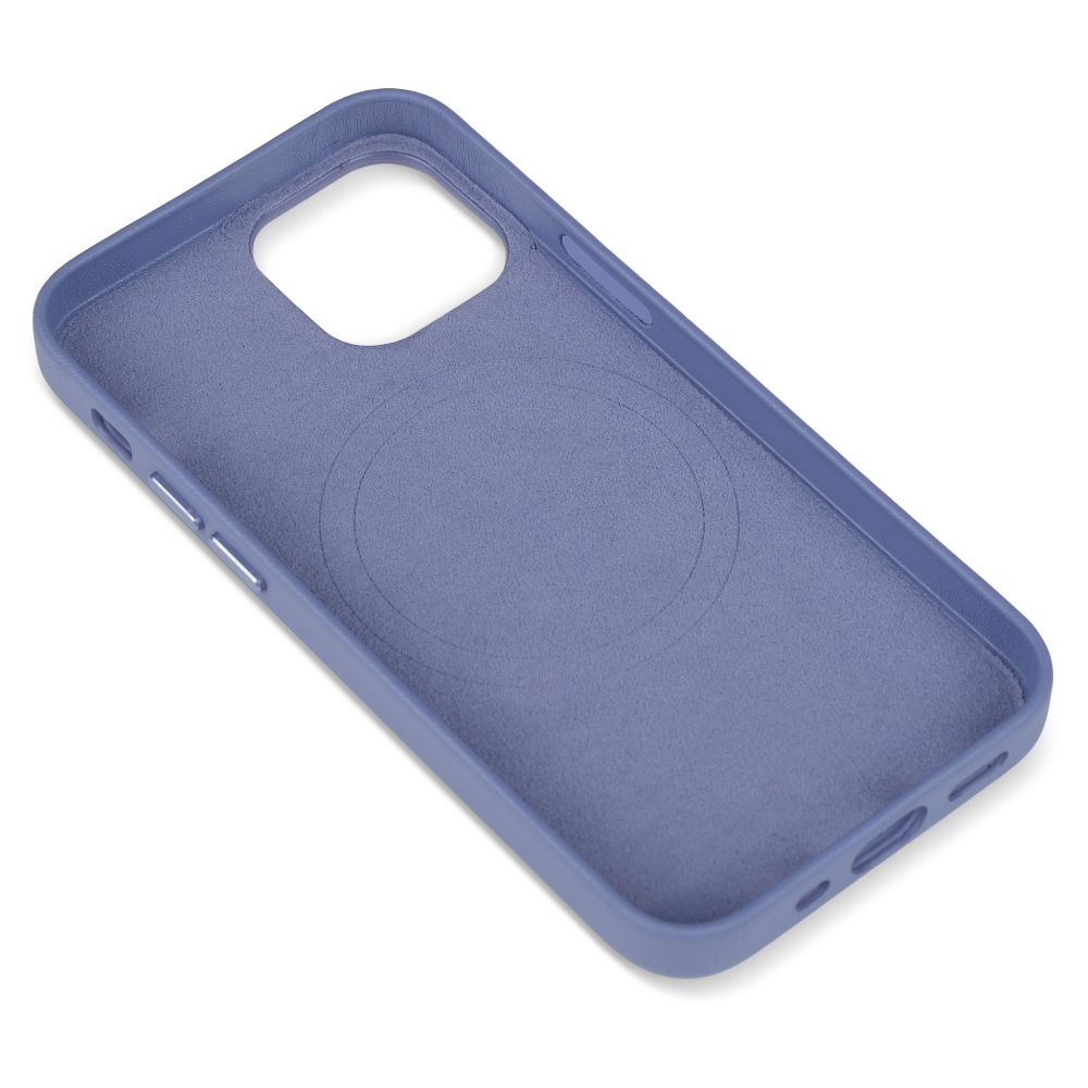 Husă protecție MagSafe piele iPhone 13 mini - Lavender