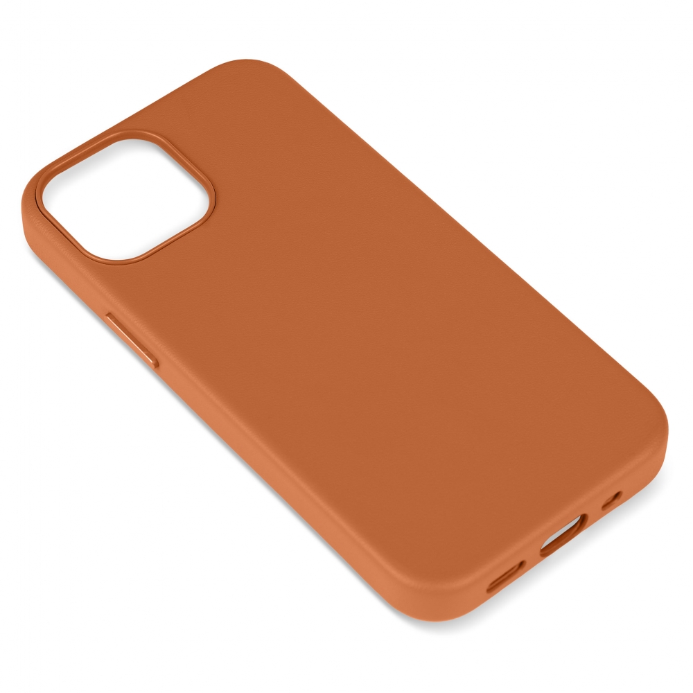 Husă din piele naturală cu MagSafe Apple iPhone 13 mini, Maro