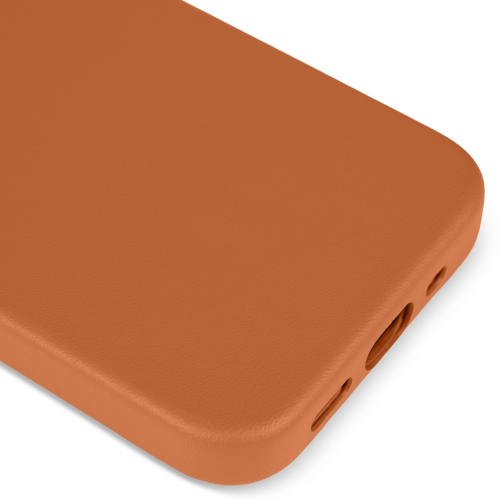 Husă din piele naturală cu MagSafe Apple iPhone 13 mini, Maro