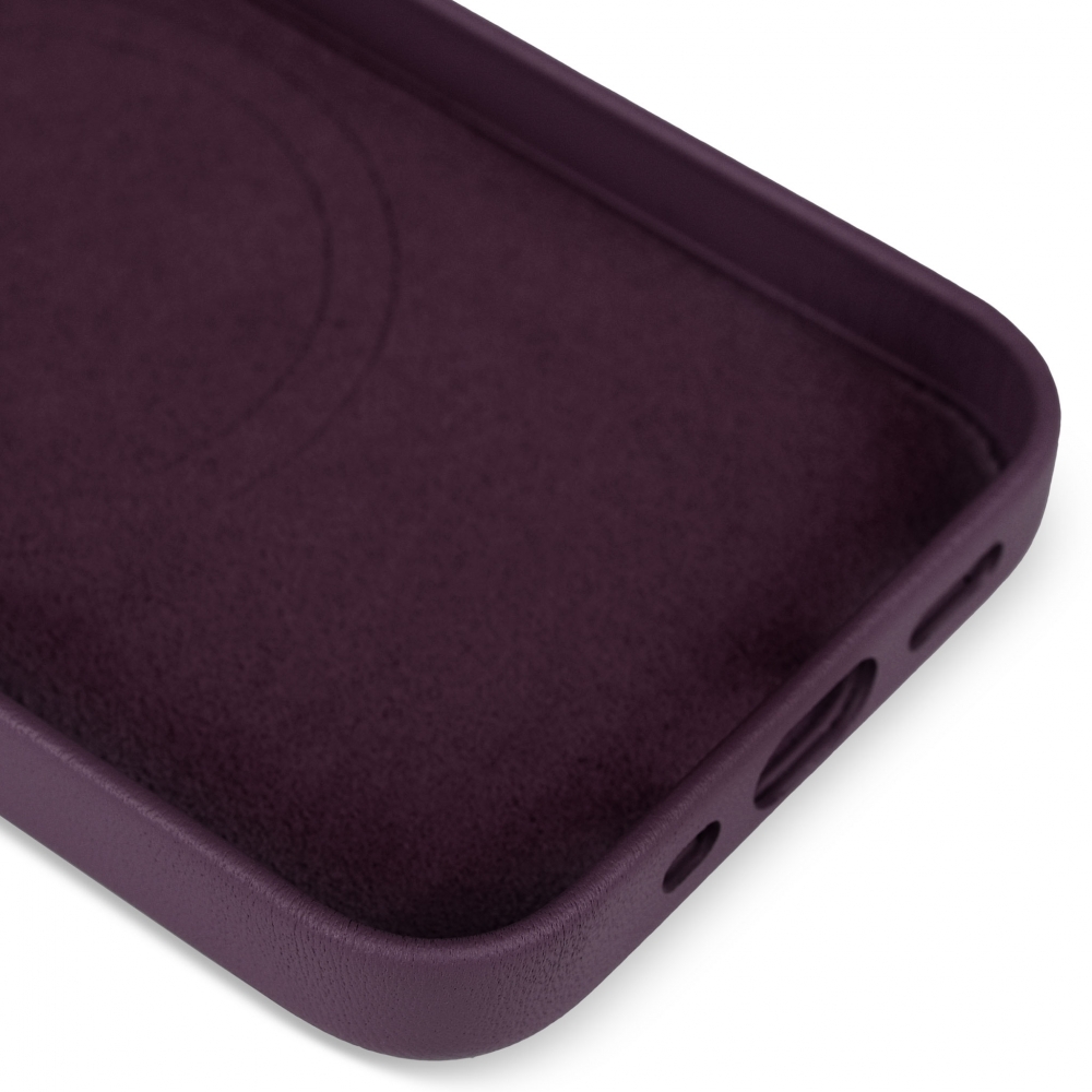 Husă protecție MagSafe din piele iPhone 13 - Dark Purple