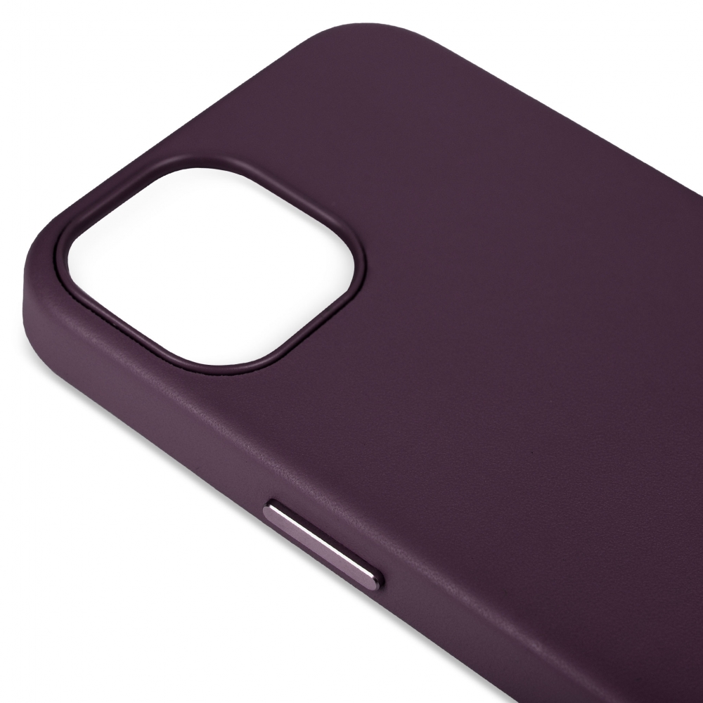 Husă protecție MagSafe din piele iPhone 13 - Dark Purple
