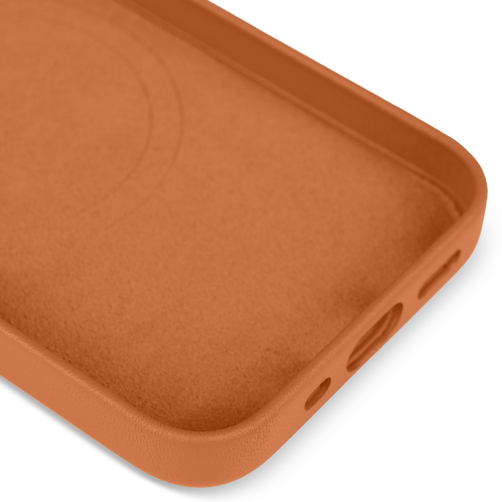 Husă de protecție MagSafe din piele iPhone 13 - Maro