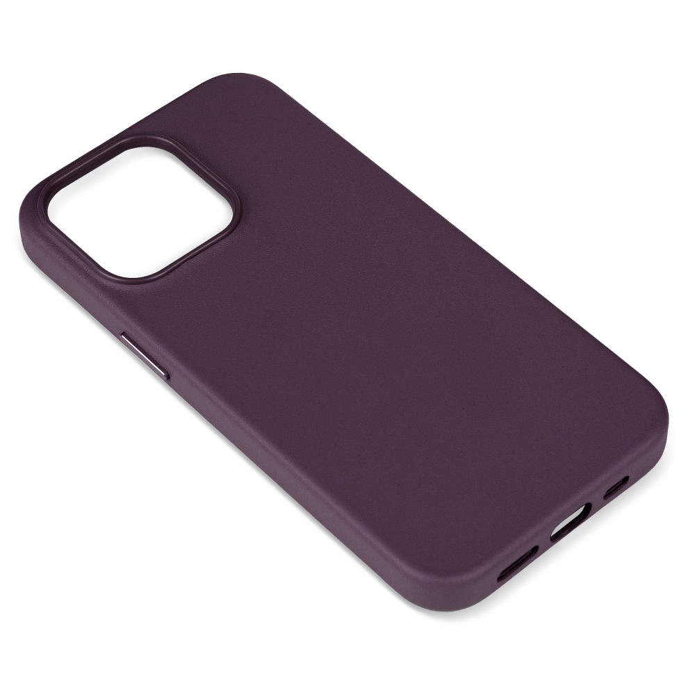 Husă de protecție MagSafe din piele iPhone 13 Pro - Dark Purple