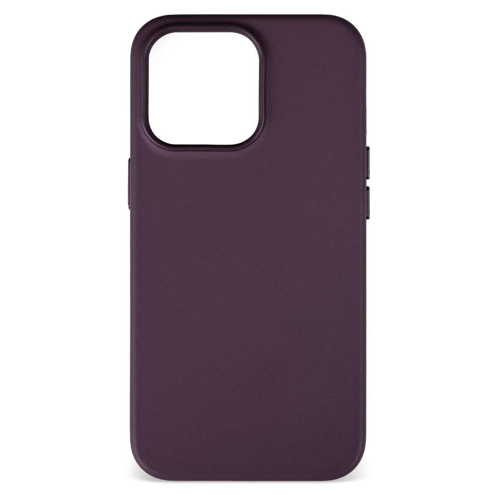 Husă de protecție MagSafe din piele iPhone 13 Pro - Dark Purple