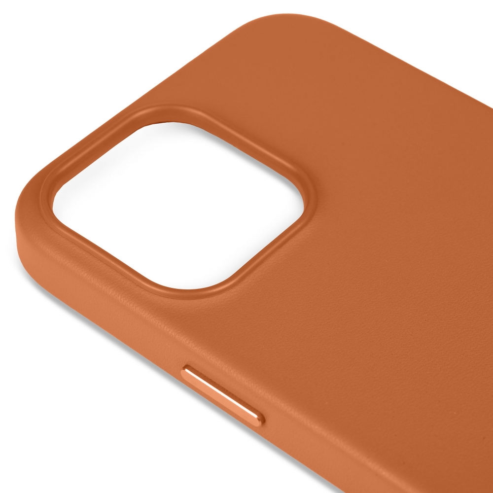 Husă de protecție MagSafe din piele iPhone 13 Pro - Maro