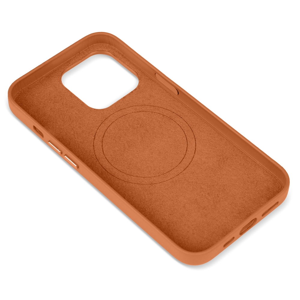 Husă de protecție MagSafe din piele iPhone 13 Pro - Maro
