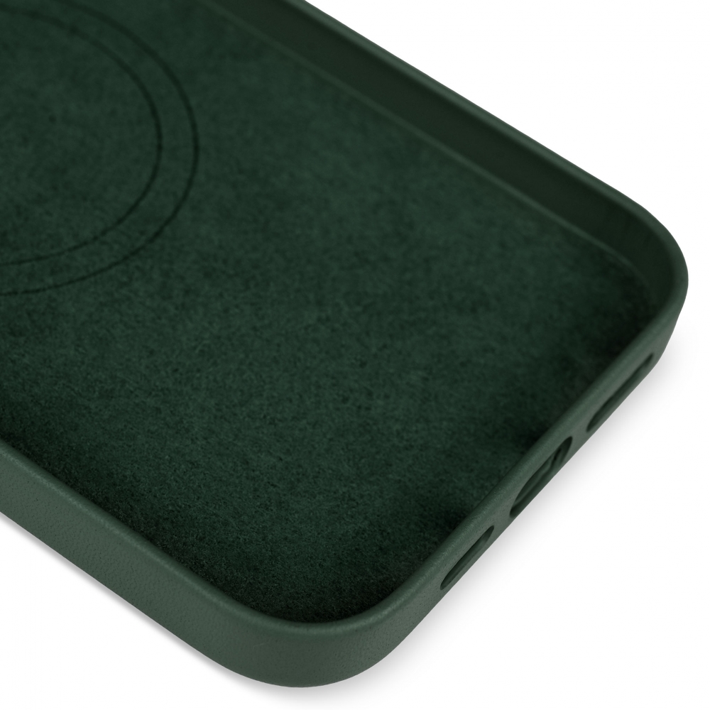 Husă protecție MagSafe piele iPhone 13 Pro Max Dark Green