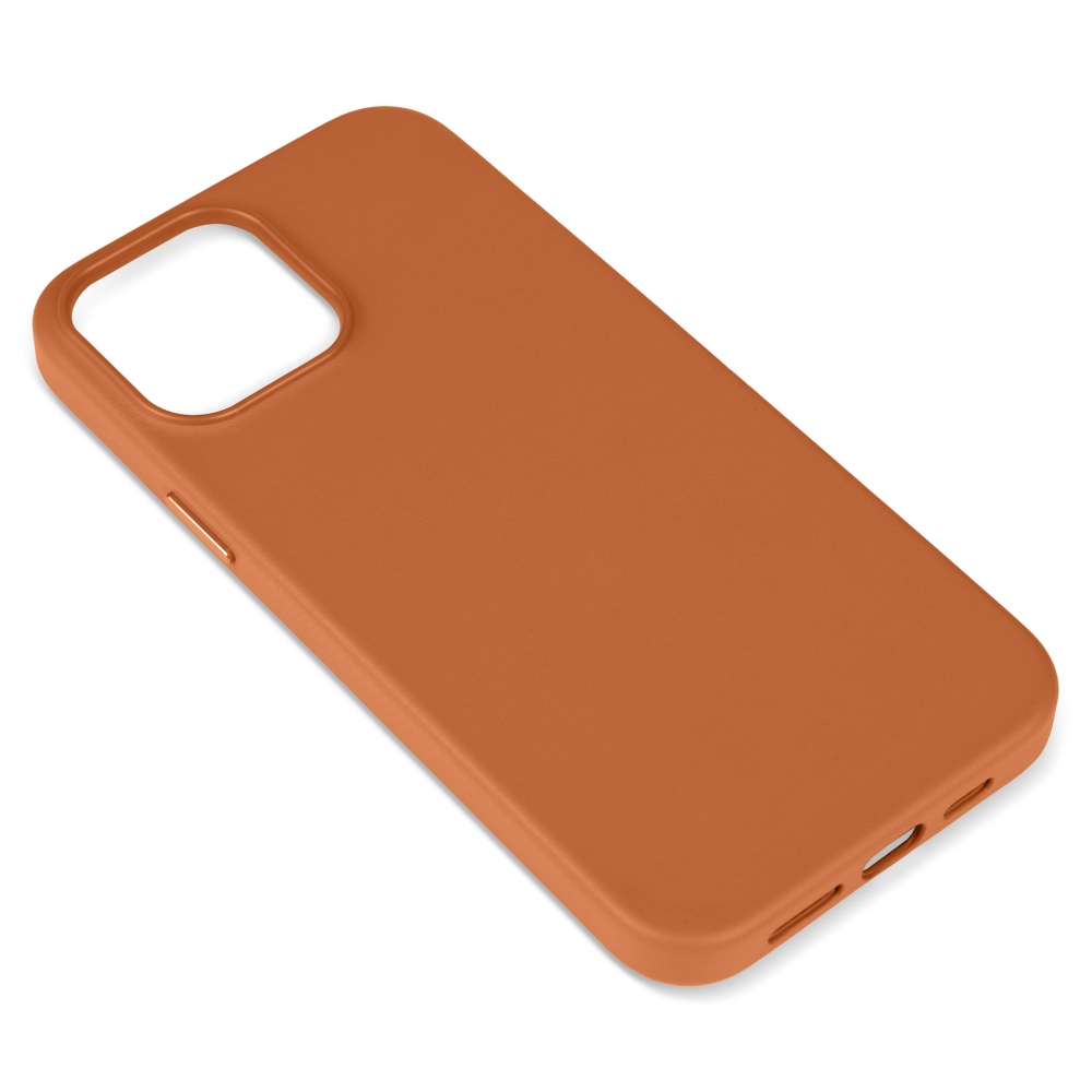 Husă din piele naturală cu MagSafe Apple iPhone 13 Pro Max, Maro
