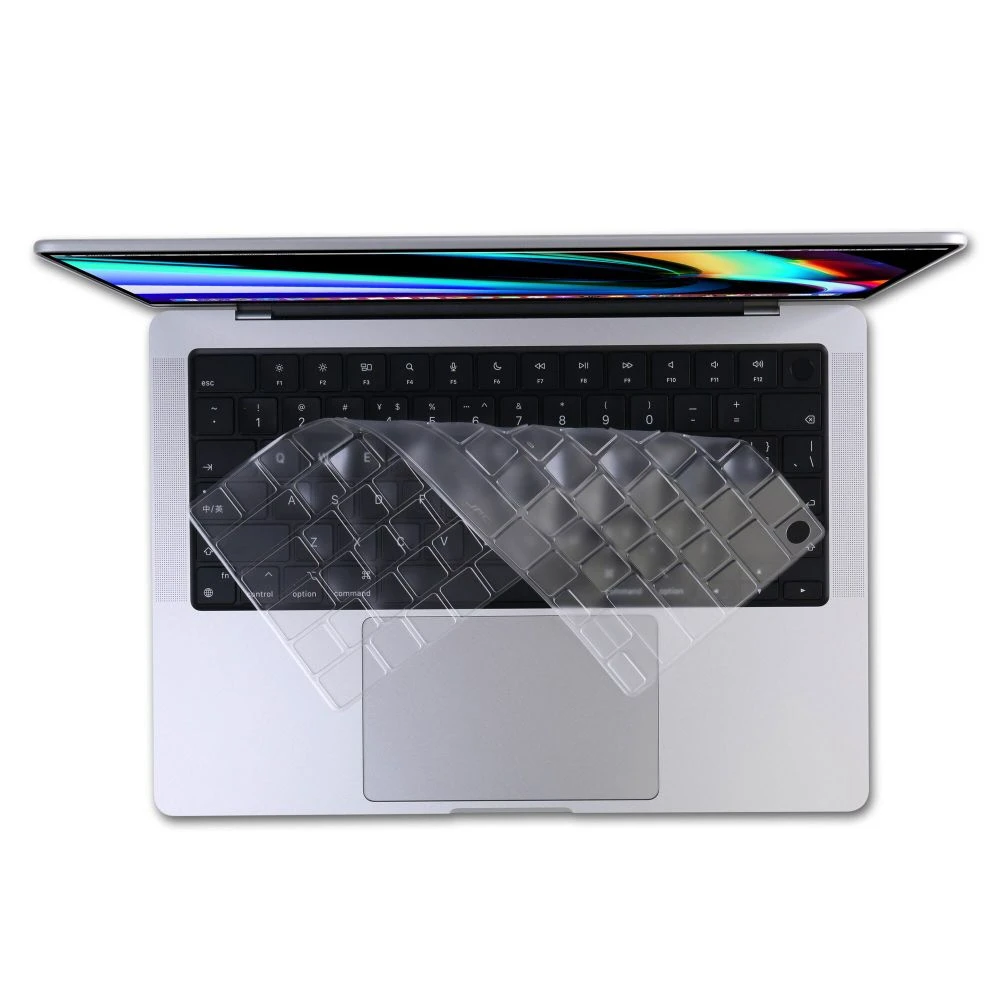 Folie de protectie pentru tastatura MacBook Pro Air A2442, A2485, A2779, A2780, A2681, Transparenta, Layout UK