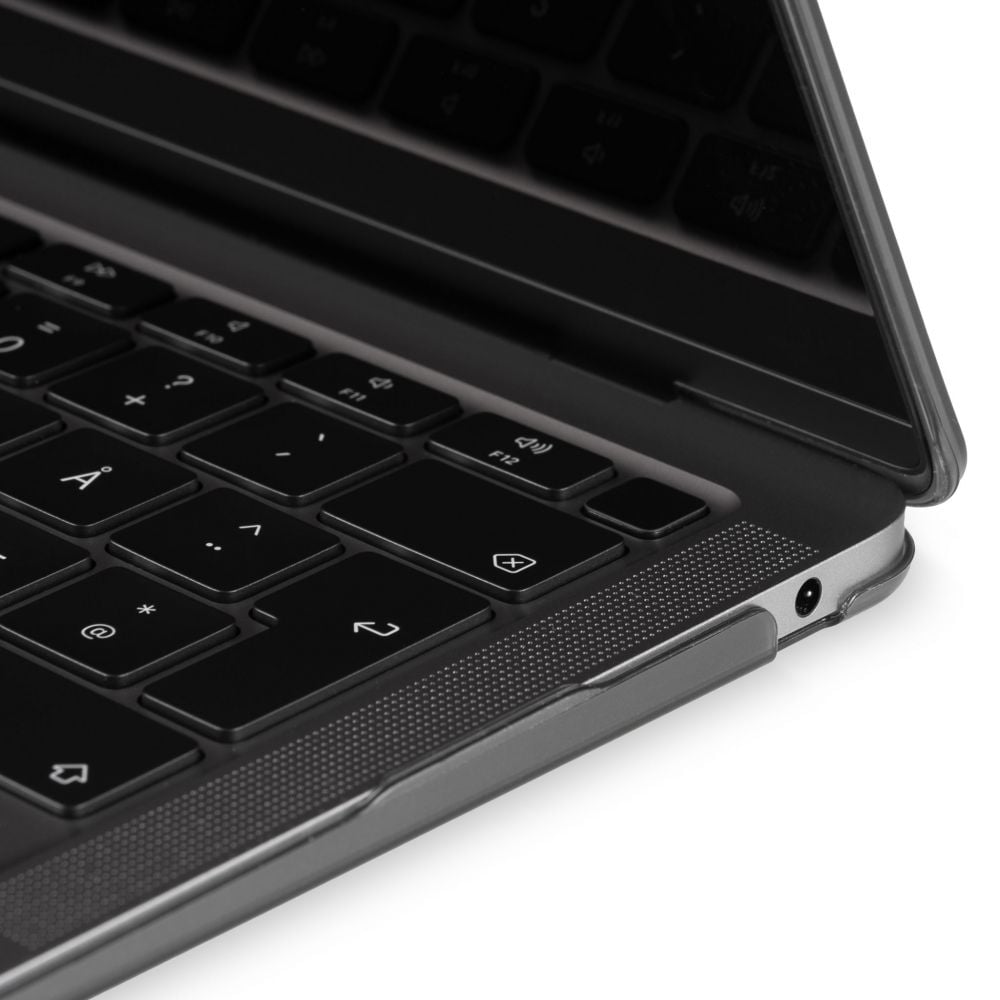 Carcasa de protectie pentru MacBook Pro 13-inch A1706, A1708, A1989, A2159, A2251, A2289, A2338 - Negru Soft Transparent