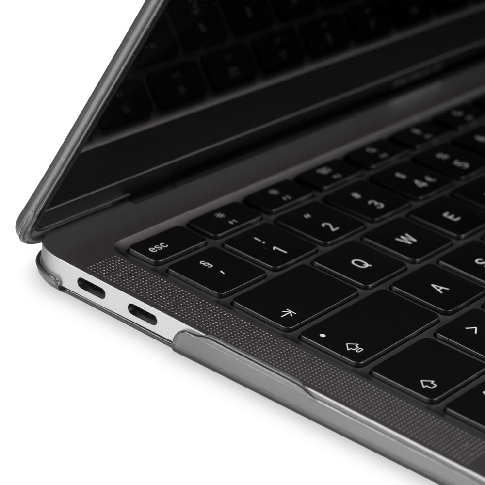Carcasa de protectie pentru MacBook Air 13-inch A1932, A2179, A2337 - Negru Soft Transparent