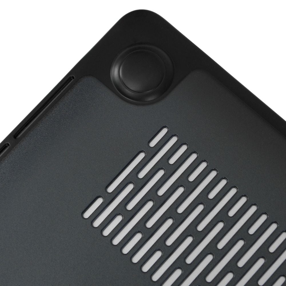 Carcasa de protectie Soft Edges pentru MacBook Pro M1 M2 14-inch A2442, A2779 - Negru-Transparent