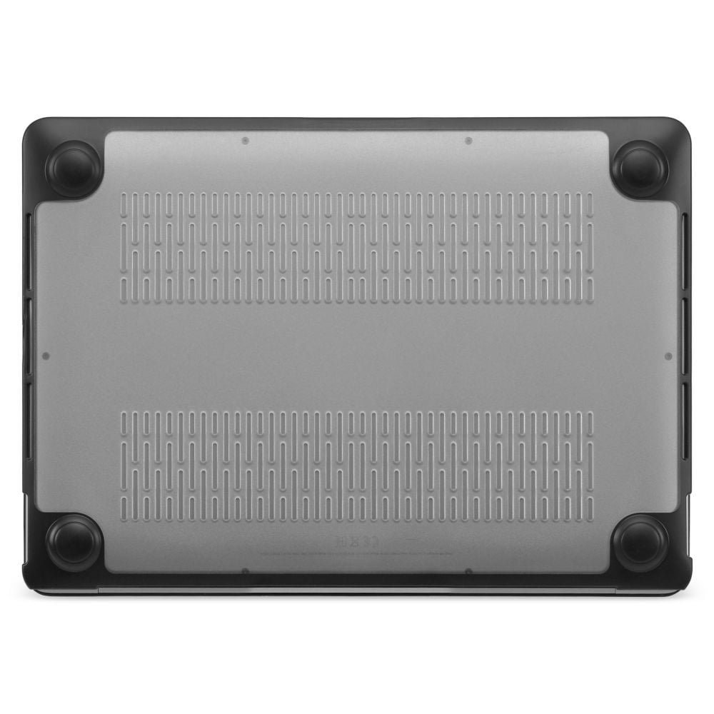 Carcasa de protectie Soft Edges pentru MacBook Pro M1 M2 14-inch A2442, A2779 - Negru-Transparent