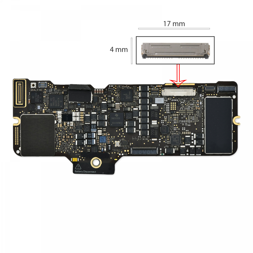 Conector display MacBook Retina 12 inch A1534 2015-2017