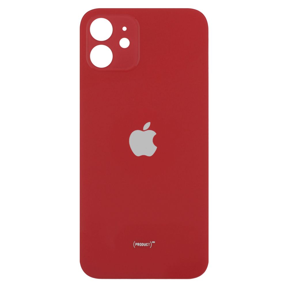 Sticla spate compatibil cu iPhone 12 mini RED Big Hole