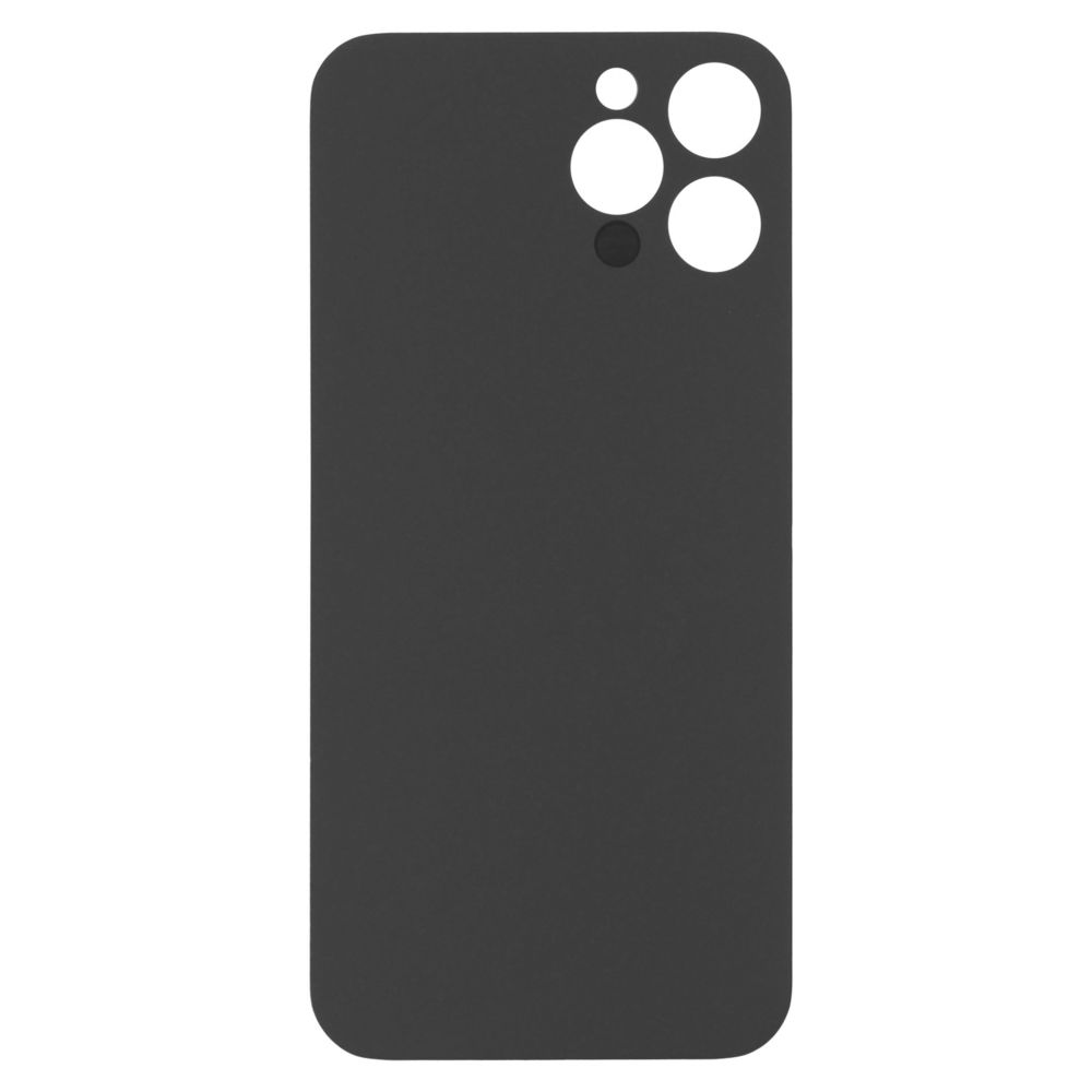 Sticla spate compatibil cu iPhone 12 Pro Silver Big Hole