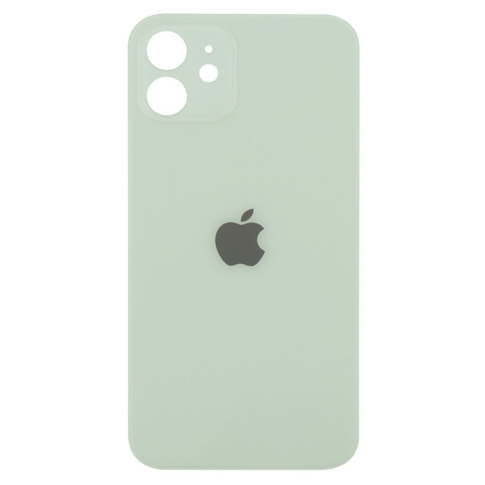 Sticla spate compatibil cu iPhone 12 Green Big Hole