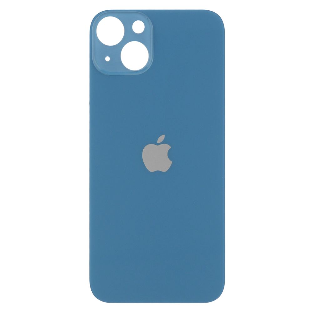 Sticla spate compatibil cu iPhone 13 mini, Blue, Big Hole