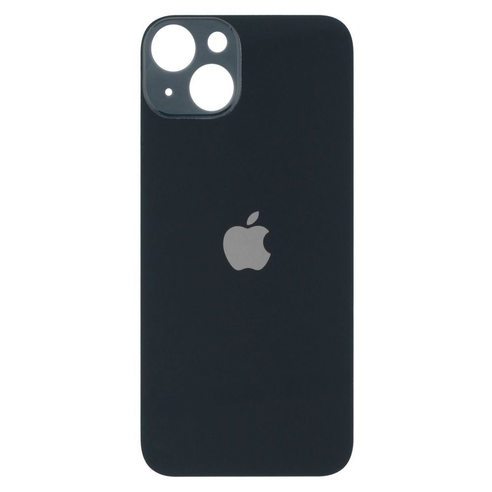 Sticla spate compatibil cu iPhone 13 mini, Midnight, Big Hole
