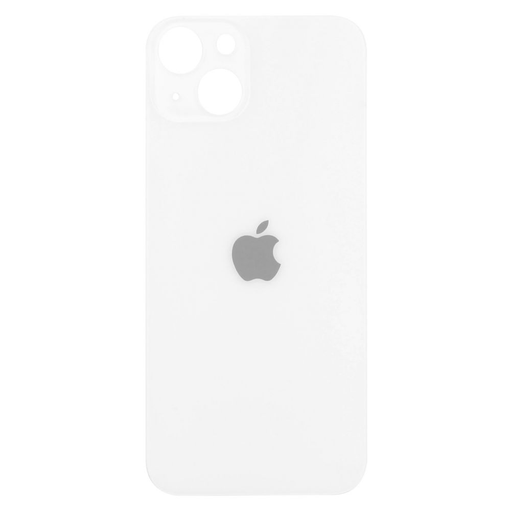 Sticla spate compatibil cu iPhone 13 mini, Starlight, Big Hole