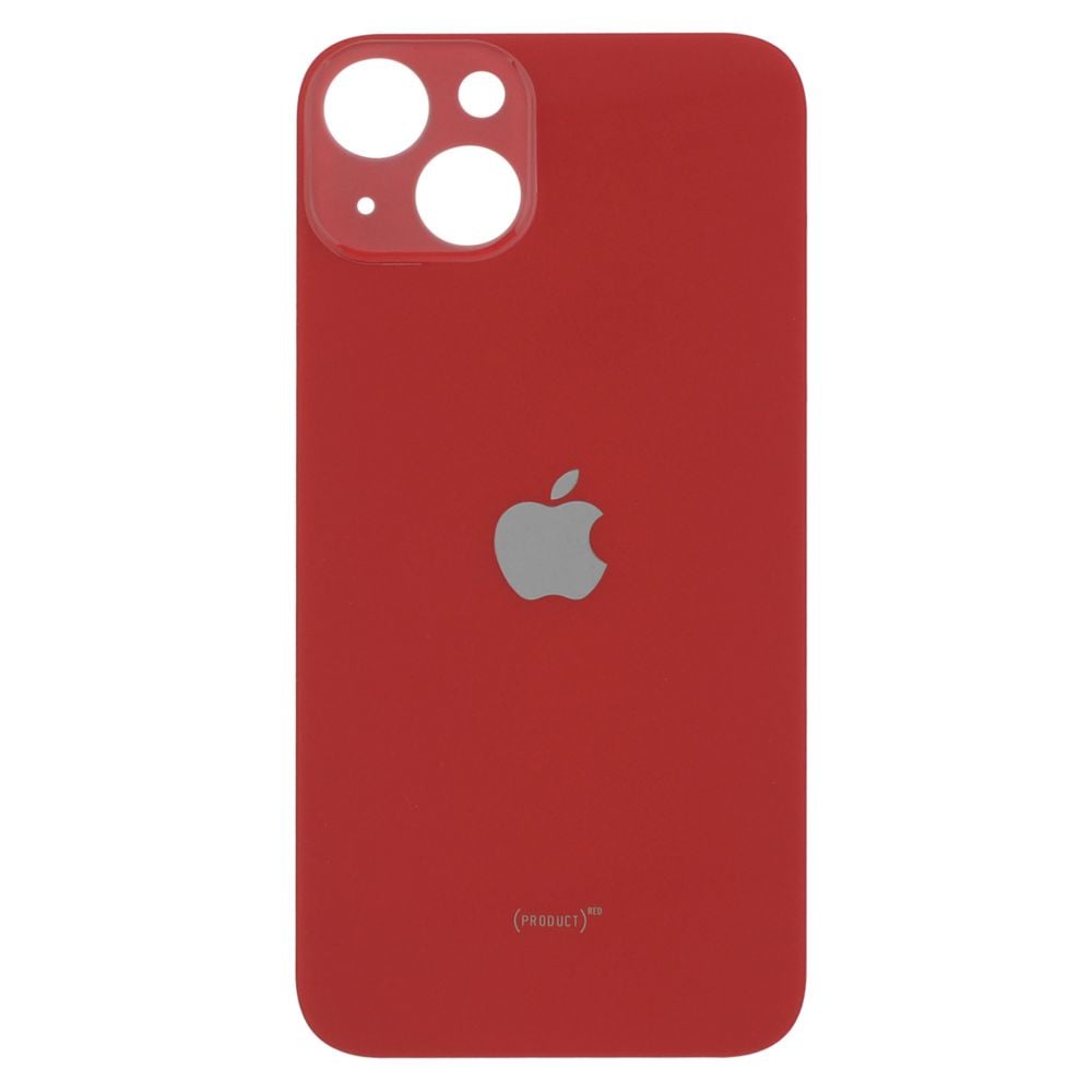 Sticla spate compatibil cu iPhone 13 RED Big Hole