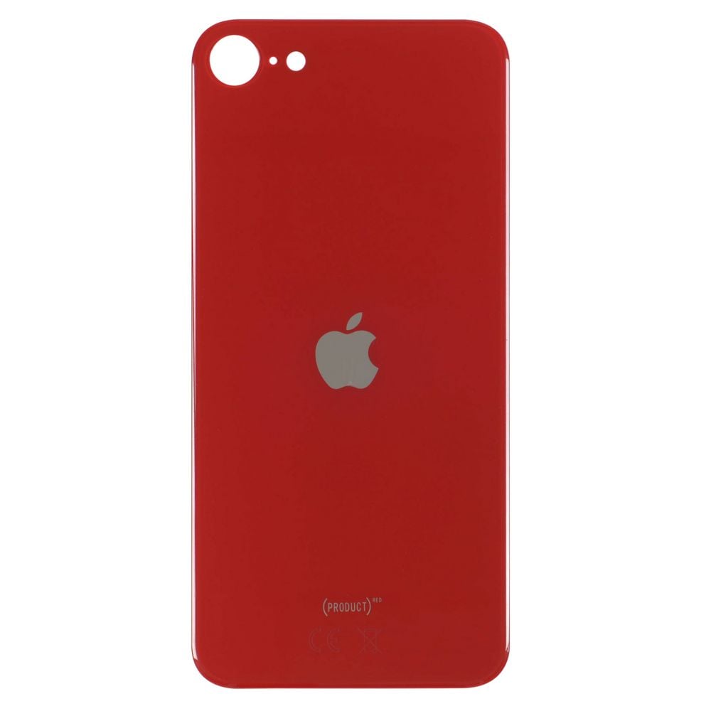 Sticla spate Capac spate iPhone SE 2020 / SE 2022 Big Hole Red